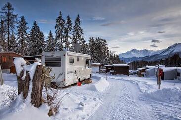 Camping St. Cassian Lantsch / Lenz im Winter