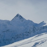 On the ascent to Piz da Vrin with a view of Piz Terri