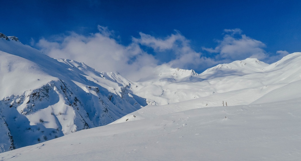 Fantastische Gebebirgslandschaften bei der Alp Ramosa