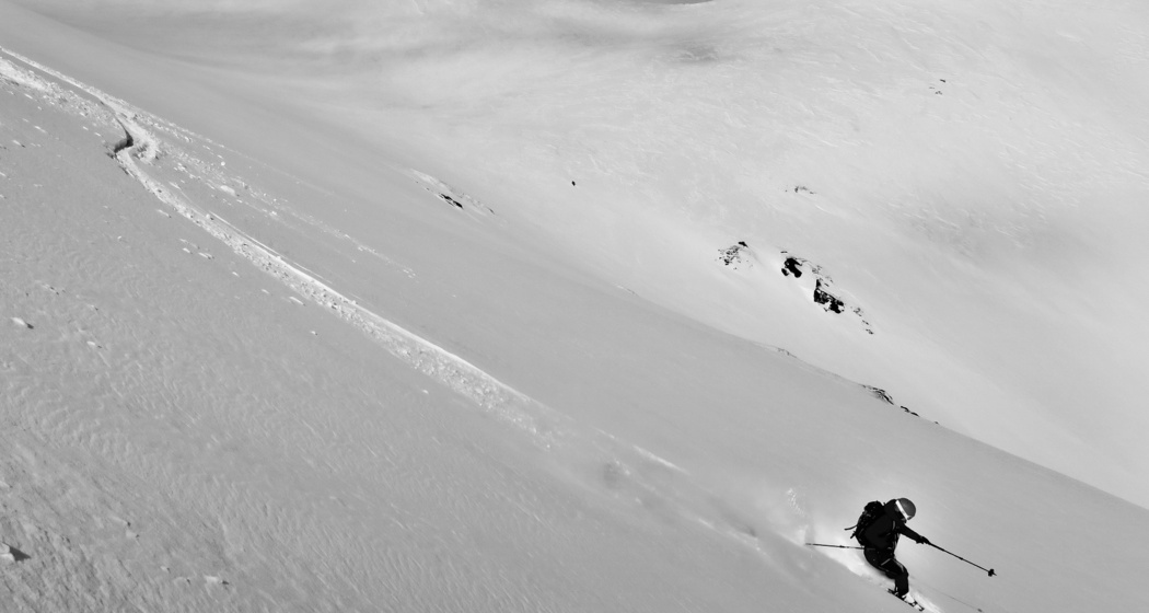 Weite Hänge bei der Abfahrt sind auch dabei