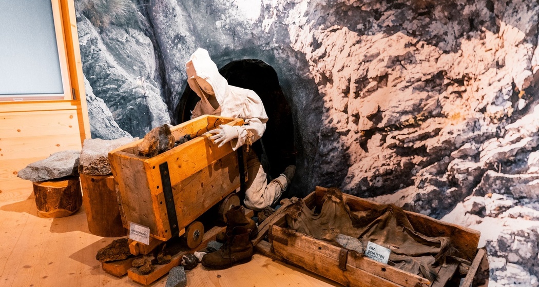 Ausstellung im Bergbaumuseum Innerferrera