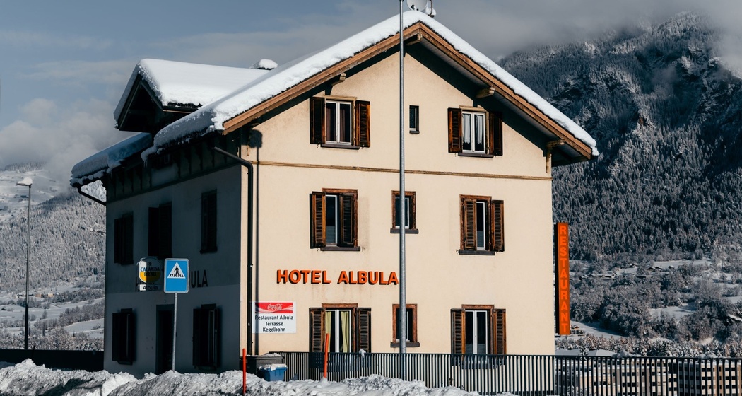 Hotel Restaurant Albula im Winter