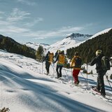 Traumhafte Schneeschuhwanderung von S-charl nach Lü im Val Müstair - Via Silenzi