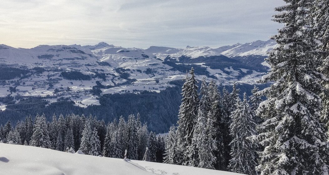 Aussichten über halbe Surselva