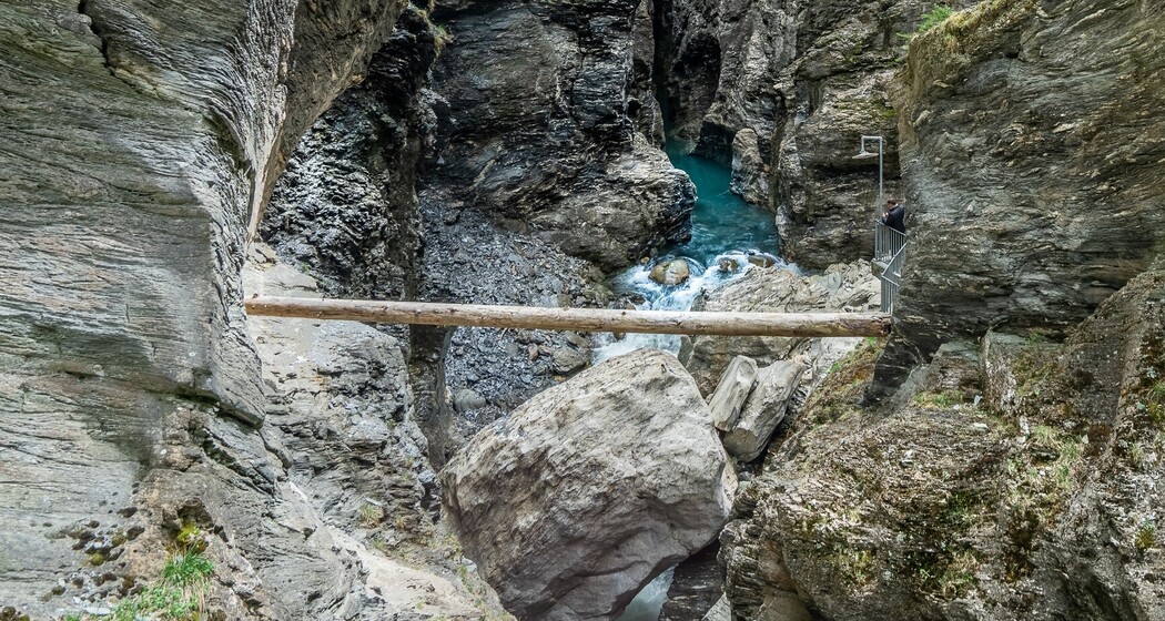 Der weisse Findling Viamala-Schlucht