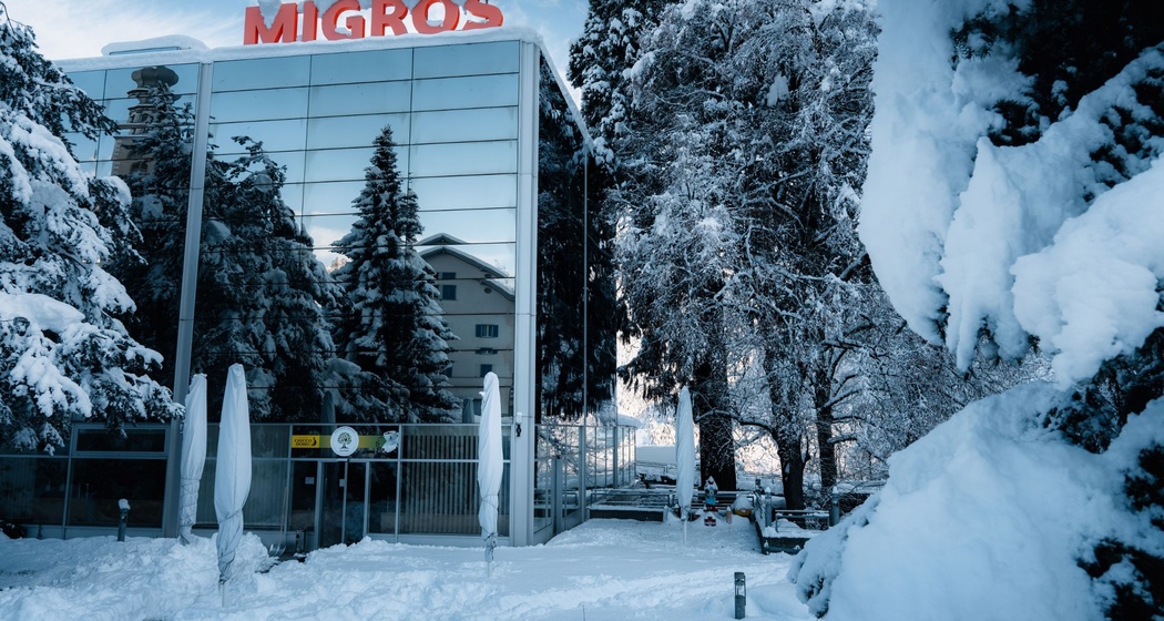 Restaurant Pizzeria Im Park im Winter