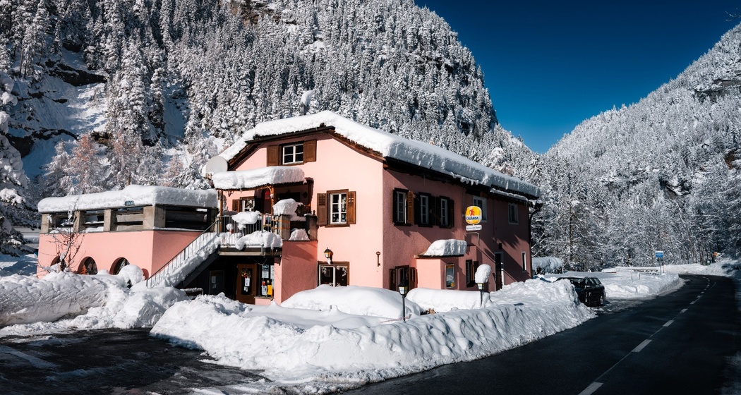 Restaurant Camping Rania im Winter