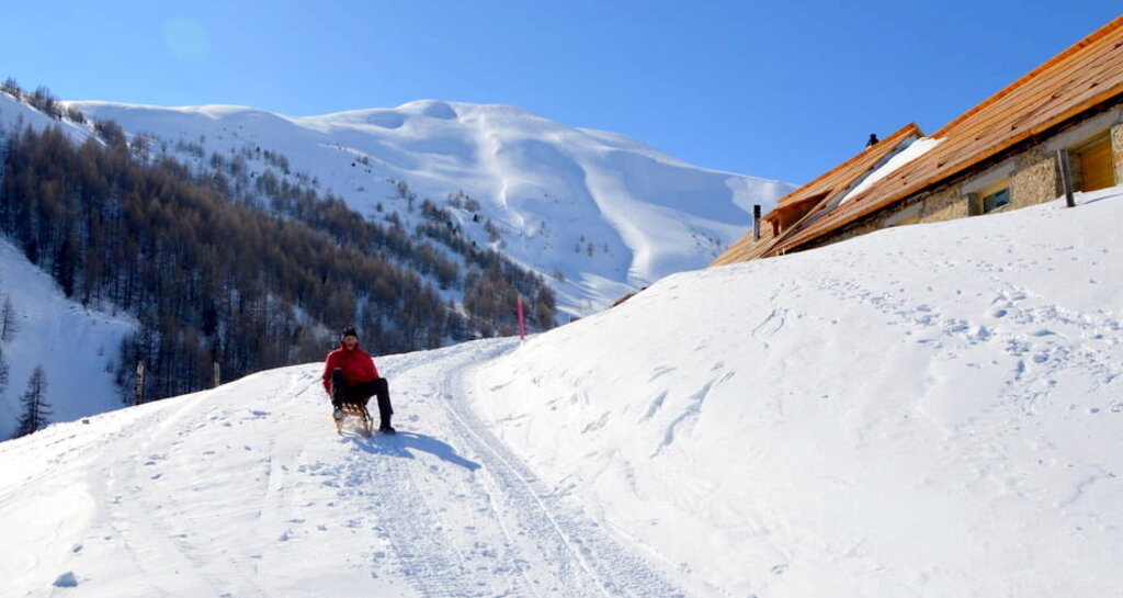 Schlittelweg von der Alp Es-cha Dadour