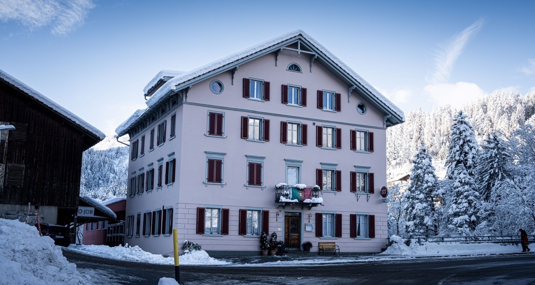 Das Restaurant Beverin im Winter