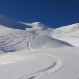 Dreamlike ski slopes across the entire width