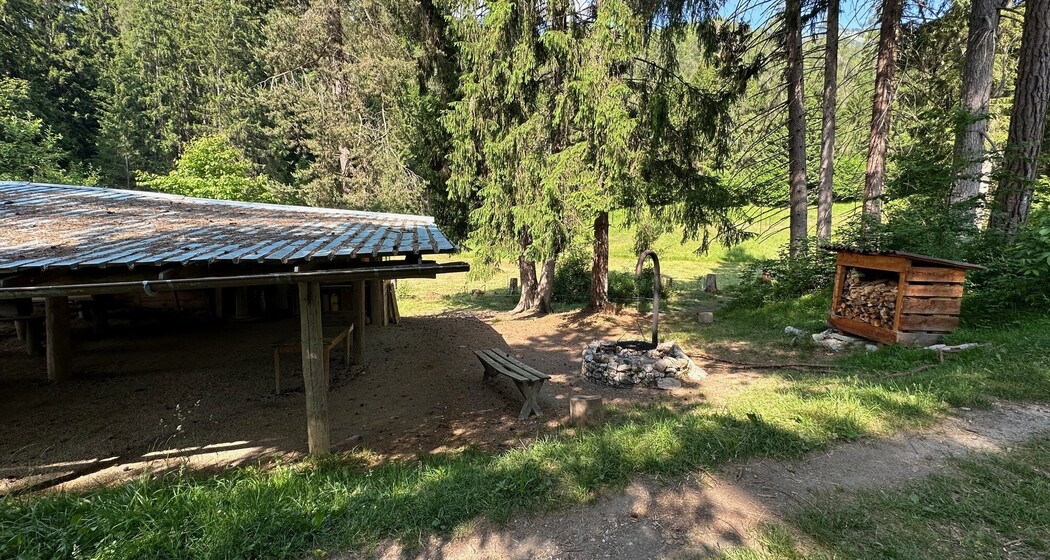 Feuerstelle Jagdstand Realta