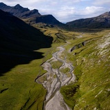 Der Klassiker: Blick vom Pass Diesrut zur Greina