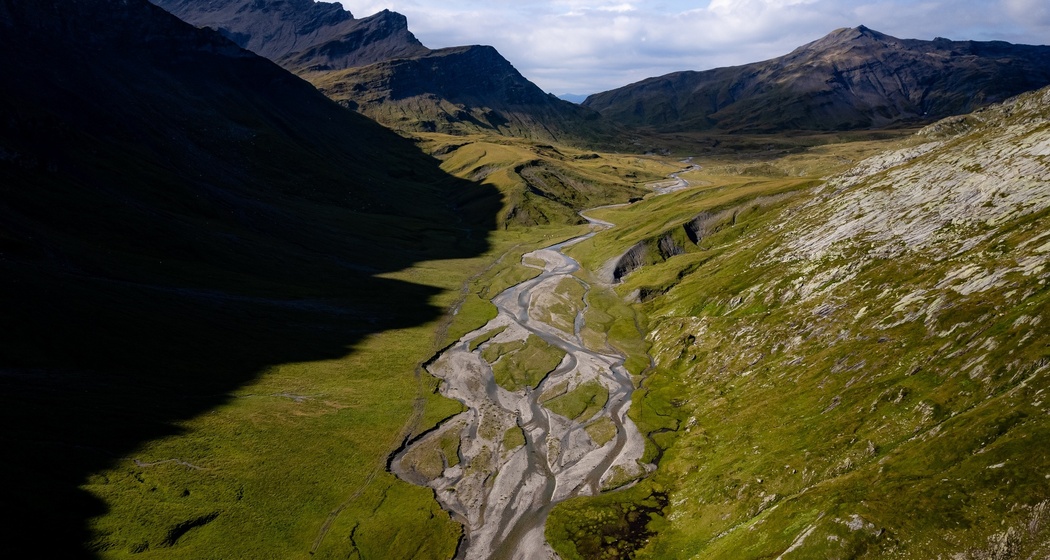 Der Klassiker: Blick vom Pass Diesrut zur Greina