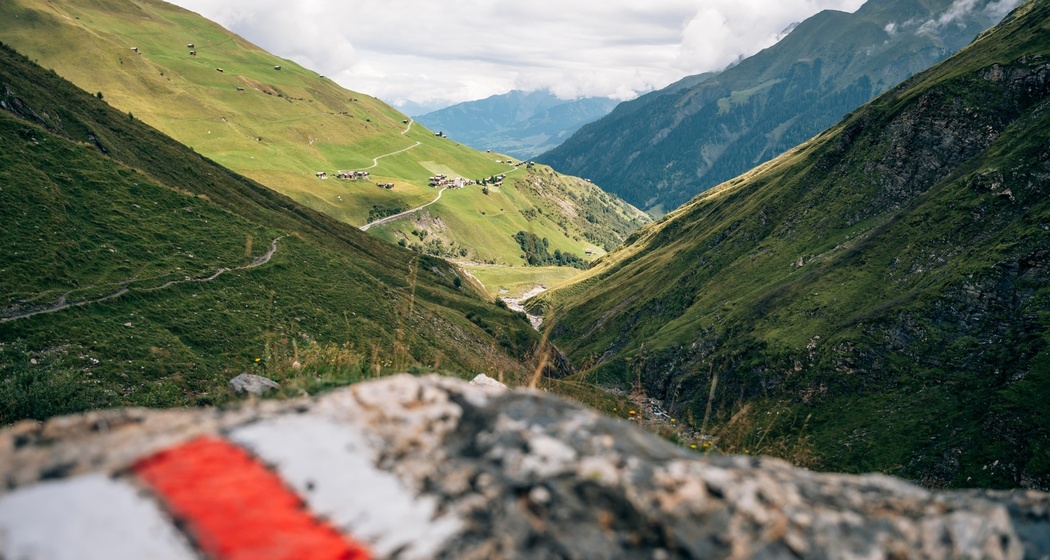 Blick zurück zum Ausgangspunkt Puzzatsch