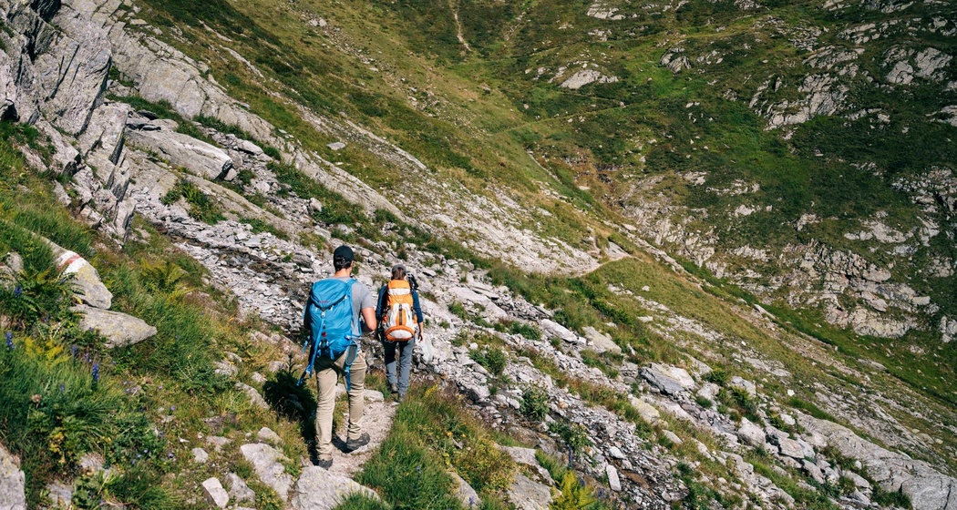 Quergang zur Greinaebene runter