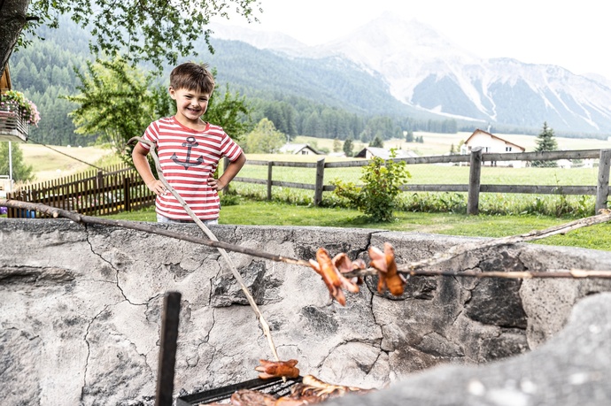 Feuerstelle im Val Müstair