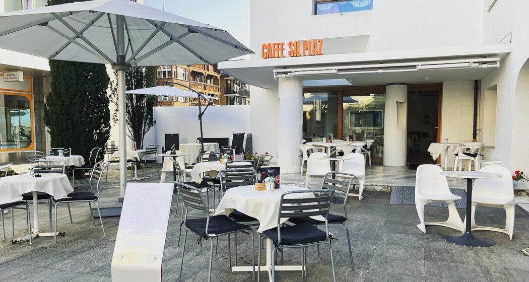 Aussensitzplatz Café Sil Plaz, Ilanz