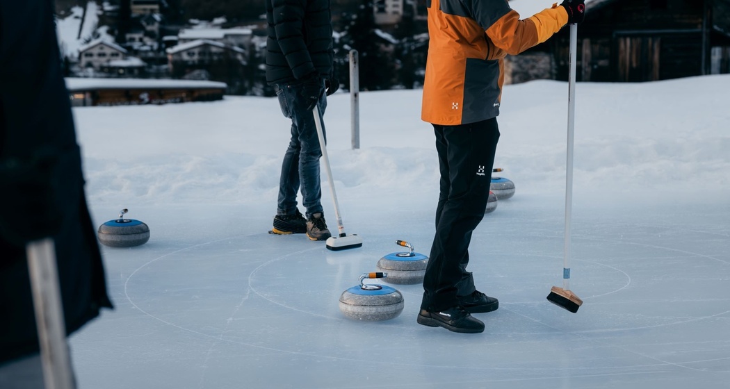 Curling-Natureisfeld Hüschera Splügen