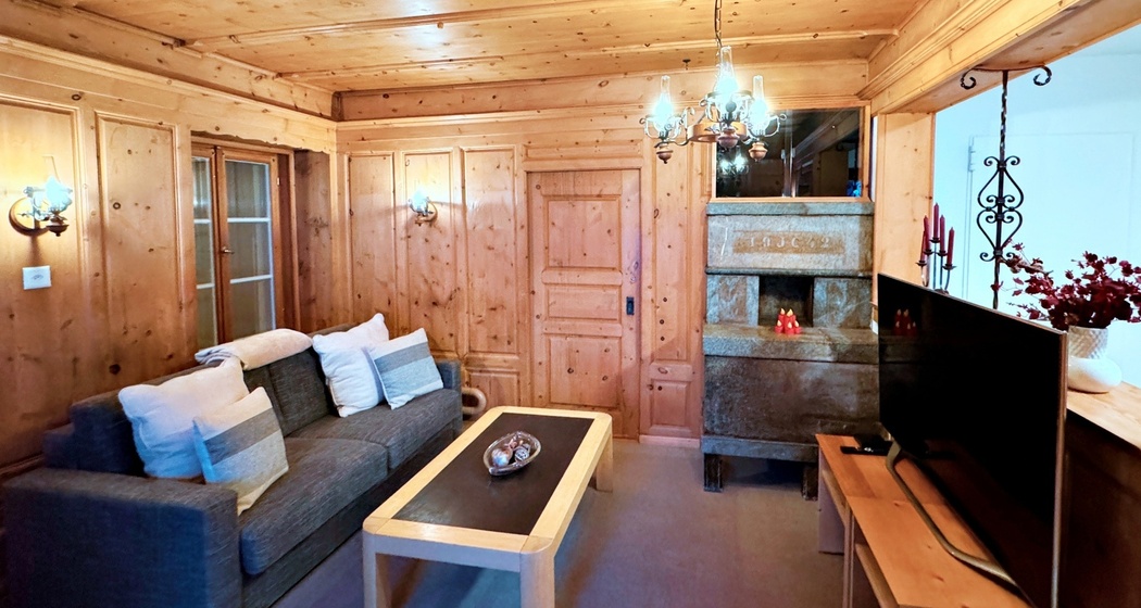 Beispiel Whg.1 - EG - Wohnzimmer (Arvenstube)