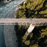 Pont spectaculaire sur l'Inn à Scuol