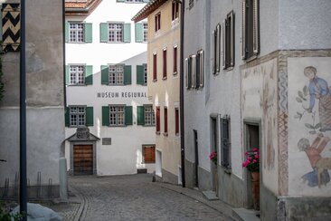 Die alten Häuserzeilen im "Städtli" von Ilanz