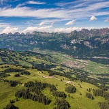 Aussicht auf Flums und Schönhalden