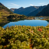 Murgsee with Murgsee Hut