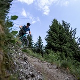 Vététistes sur le singletrail