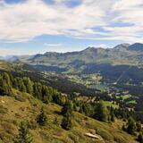 Panoramic view over the Lenzerheide holiday region