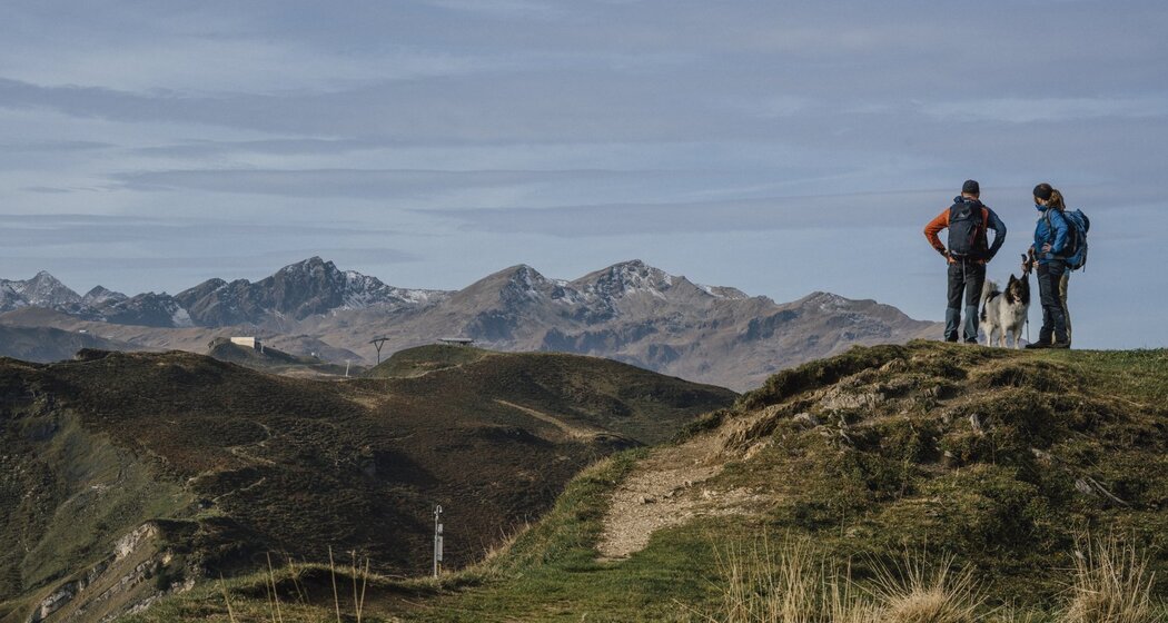 Aussicht geniessen am Piz Mundaun