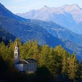 Kirche im Bergell