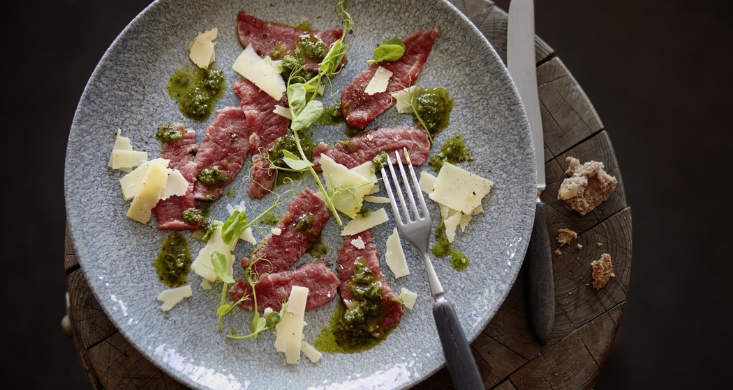 Hirschcarpaccio im Stoffel