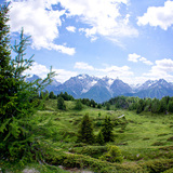 Haut au-dessus de Ftan : Piz Clünas – Alp Laret