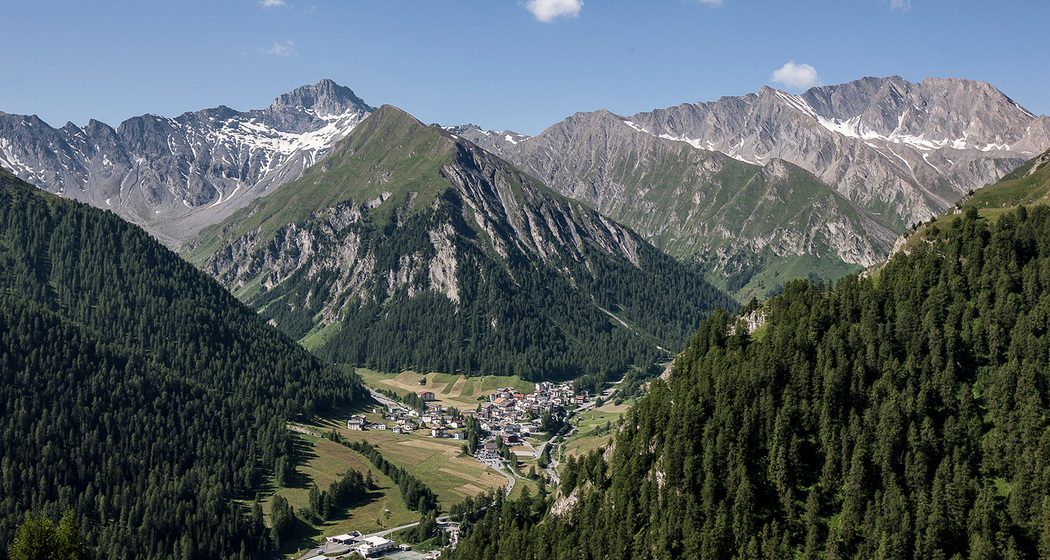 443: Fimberpass - Val d'Uina - Reschenpass: Etappe 1, Samnaun - Sent