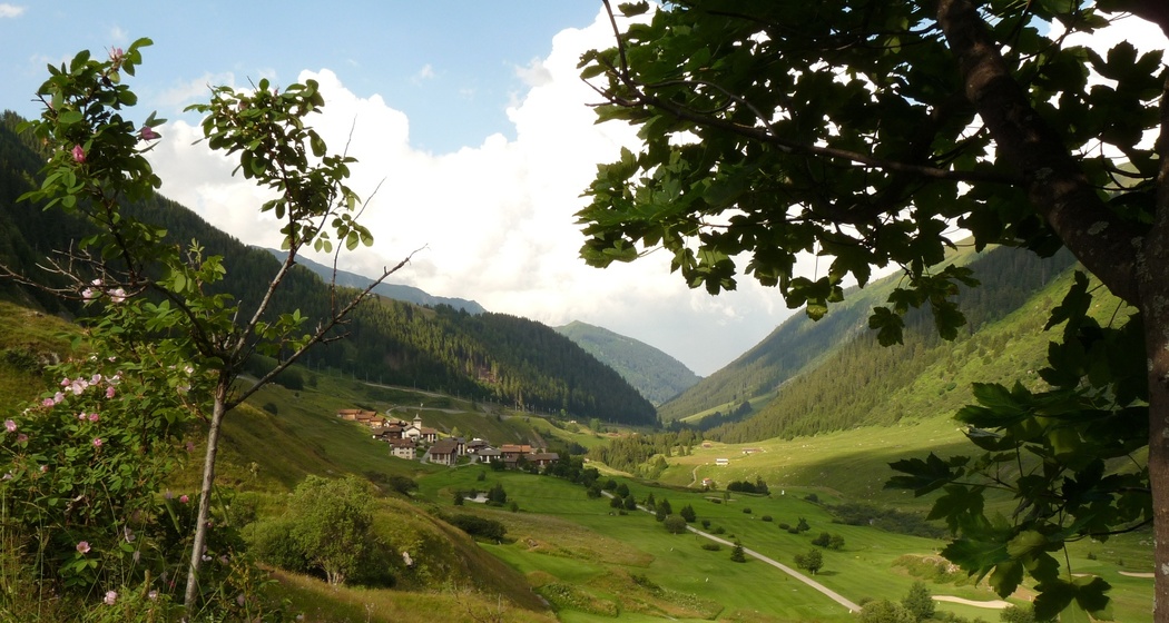 Blick auf Selva mit Golfplatz