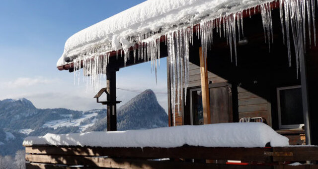 Ferienhaus Terlischa Balkon Aussicht gegen Süden