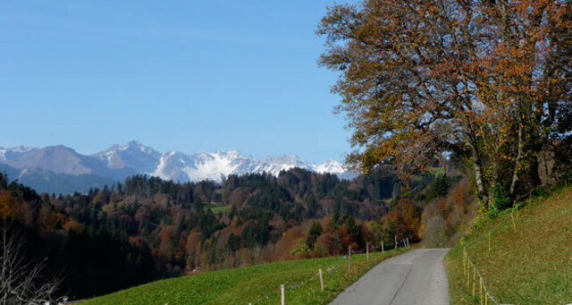 Ferienhaus Terlischa Aussicht gegen Westen