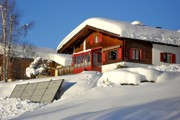 Ferienwohnung Klosterserblick im Winterkleid