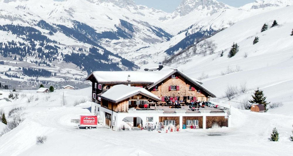 Berghaus Heuberge im Winter