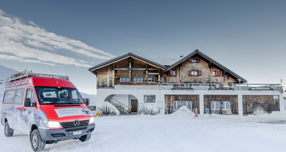 Berghaus Heuberge im Winter