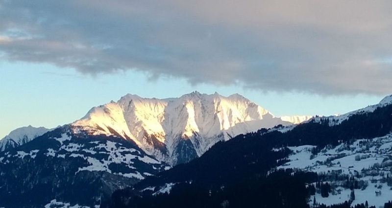Ferienwohnung Spilgè - Aussicht Winter