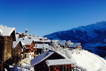 Ferienwohnung Casa Cotschna - Ansicht Winter