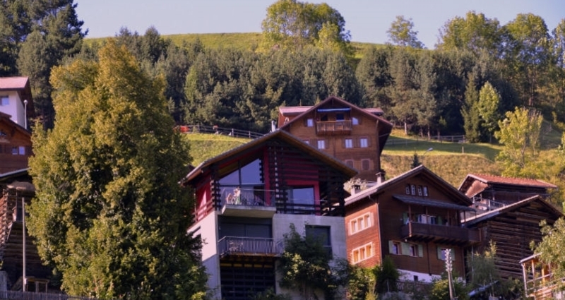 Ferienwohnung Casa Cotschna - Ansicht Sommer