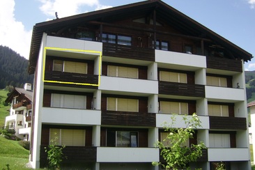 Ferienwohnung Flurina 19 - Ansicht Sommer