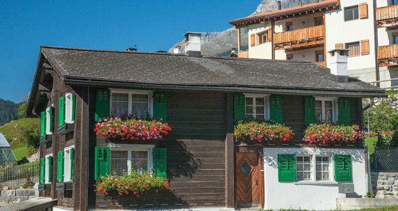 Casa Laghet Capitasch, Brigels, Albin, Aussenansicht