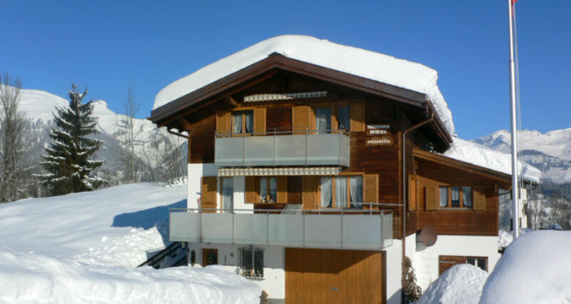 Ferienwohnung Soldanella Tschuor, Giraniga - Ansicht Winter