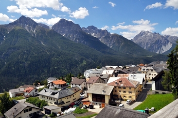 Aussicht auf die Unterengadiner Dolomiten