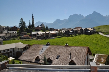 Vista sulle montagne della Bassa Engadina