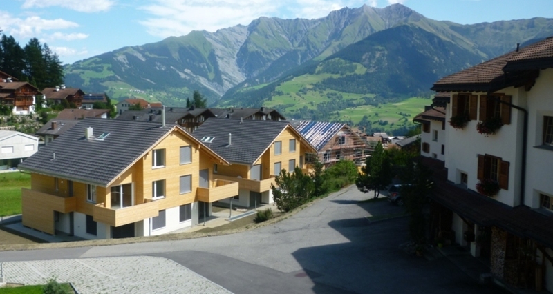 Ferienwohnung Denter Uauls Tanno - Aussicht Sommer