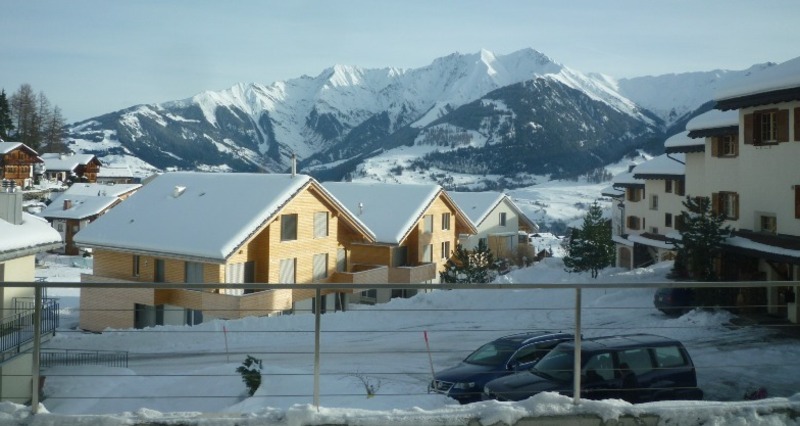 Ferienwohnung Denter Uauls Tanno - Aussicht Winter